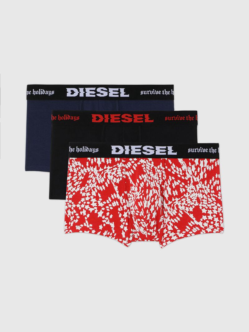 Roupa Interior Diesel Umbx-Damienthreepack Homem - Azuis/Vermelhas VMDJE-5614